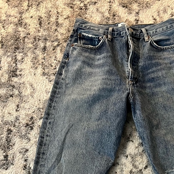 AGOLDE 90s Pinch Waist BACKDROP High Rise Straight Leg Jeans Y. - Picture 13 of 15